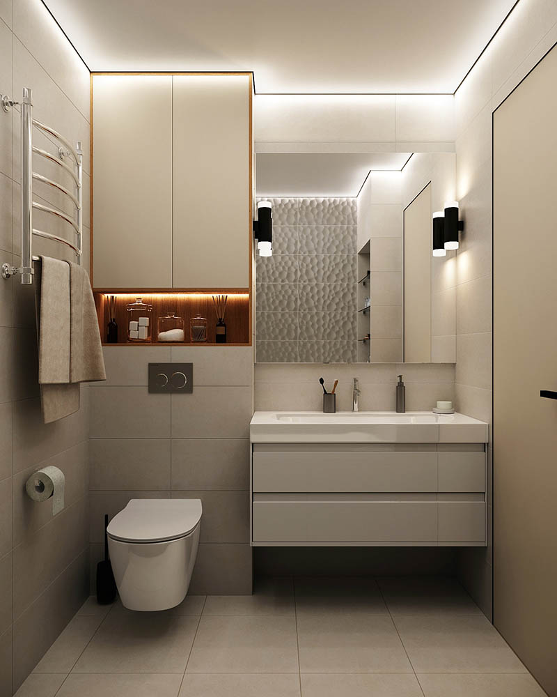 Thiết kế nội thất nhà cấp 4 phòng tắm