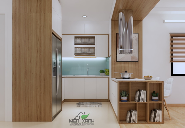 Thiết kế không gian bếp dựa trên cấu trúc của ngôi nhà