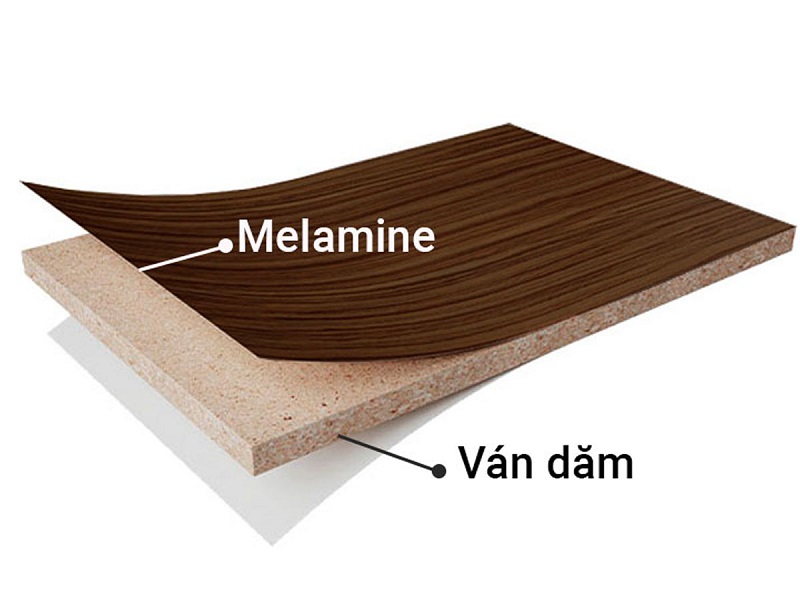 Cấu tạo của miếng gỗ công nghiệp phủ bề mặt Melamine