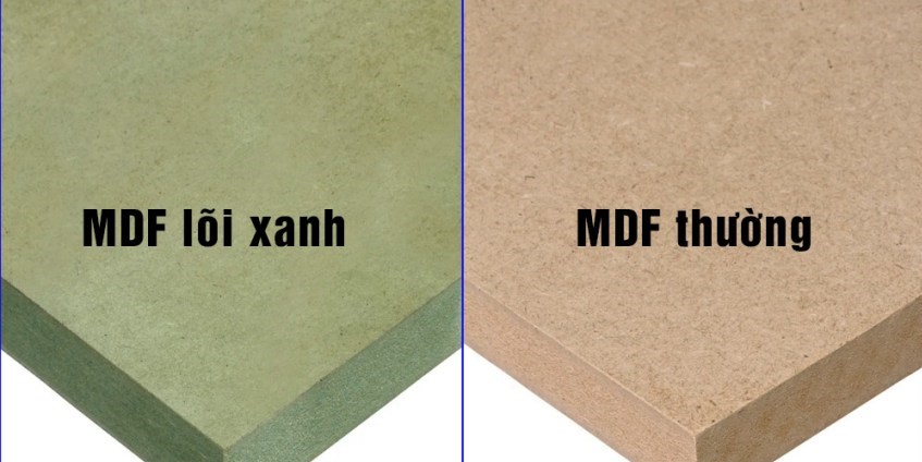  MDF lõi xanh và gỗ MDF thường
