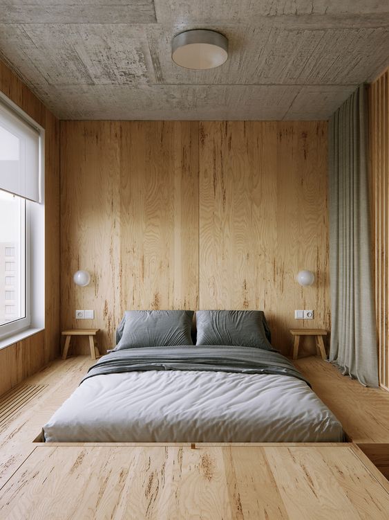 Sử dụng chiếc đệm thay thế cho giường giúp tối ưu hóa diện tích căn phòng 