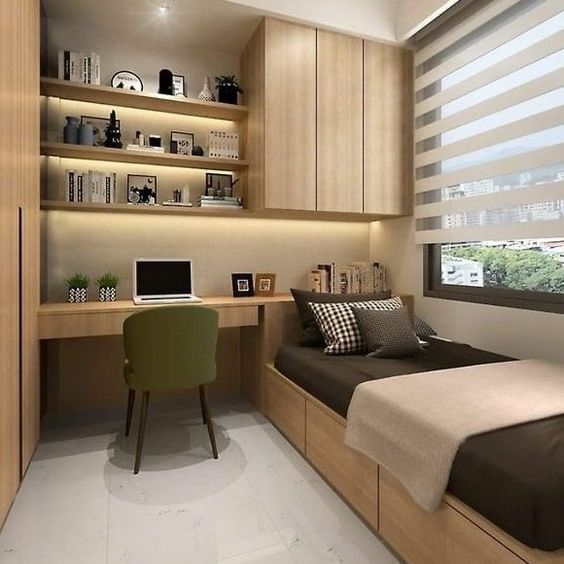 Thiết kế phòng ngủ có diện tích hẹp 