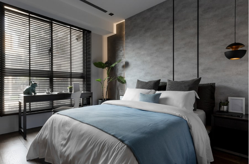 Với phòng ngủ có thể bổ sung thêm ánh sáng tự nhiên cho không gian
